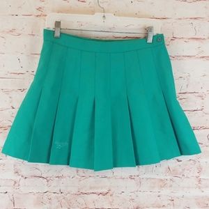 Vintage Reebok Tennis Pleated Skirt Green